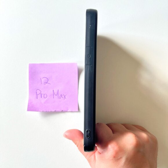 iPhone 12 Pro Max Case Time is Money Black Utility Thick Shockproof Silicone - Picture 4 of 7